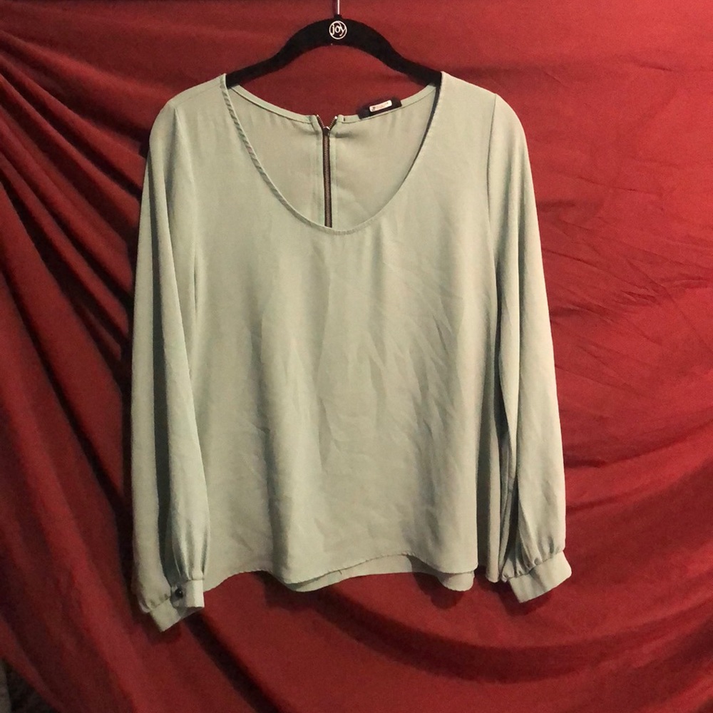 Mint Green Dress blouse.
